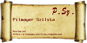 Pilmayer Szilvia névjegykártya